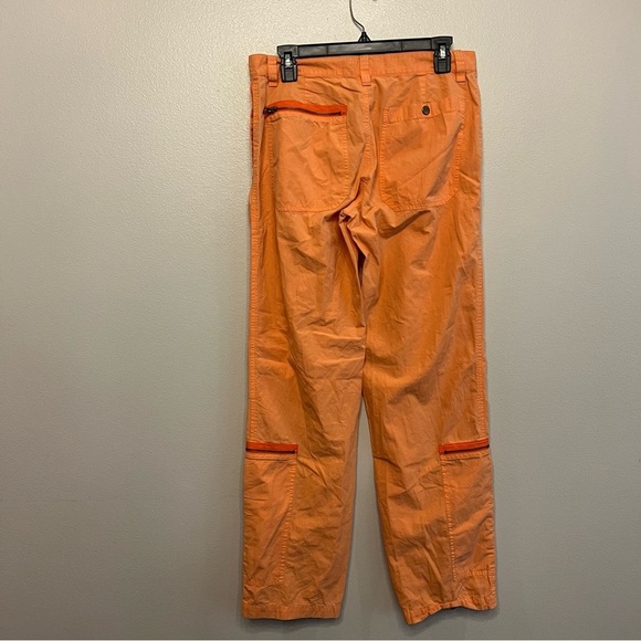 Ralph Lauren Womens VTG Y2K Orange Cargo Pants with Utility Design Size 8 - Picture 2 of 6